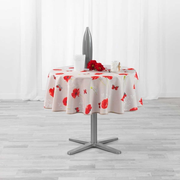 Față de masă ø 180 cm Sweet poppy – douceur d'intérieur-image-1