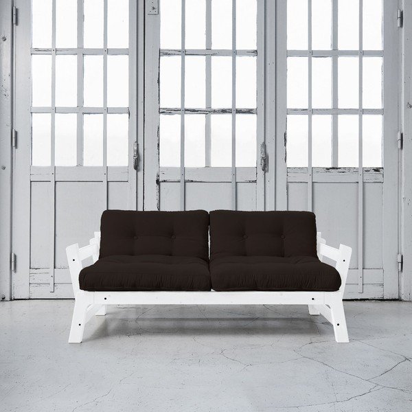 Canapea extensibilă Karup Step White/Brown-image-1