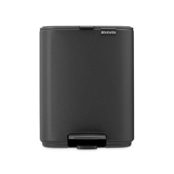 Coș de gunoi gri închis cu pedală din oțel 7 l Bo – Brabantia-image-3