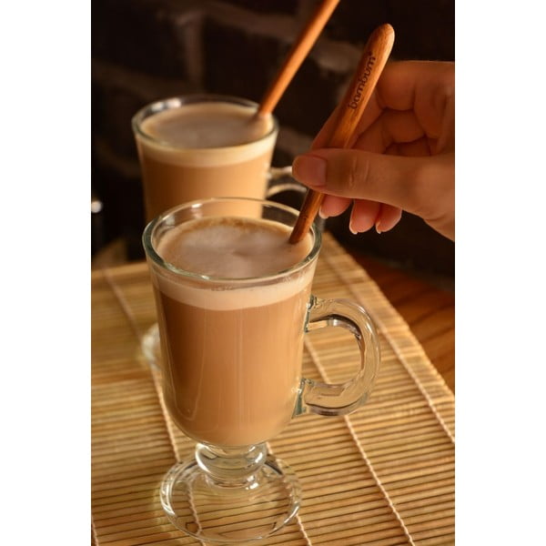 Set 2 lingurițe din bambus pentru latté Bambum Legro-image-4