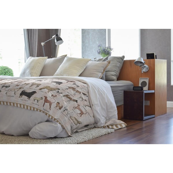 Cuvertură de pat dublu 170x240 cm Dog Types – Little Nice Things-image-1