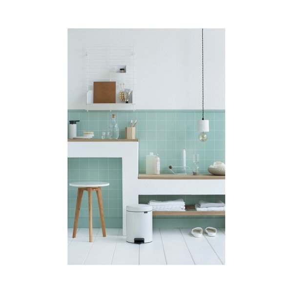 Coș de gunoi cu pedală Brabantia Newicon, 5 l, alb-image-3