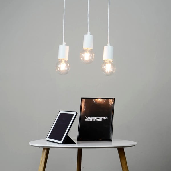 Lustrăcu 3 cabluri Sotto Luce Cero Basic, alb-image-1