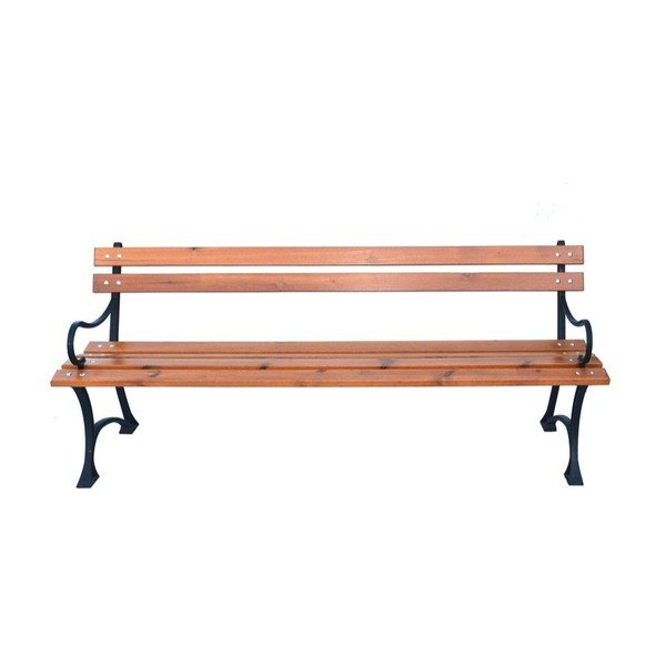 Bancă de grădină în culoare naturală din lemn masiv – Rojaplast-image-3