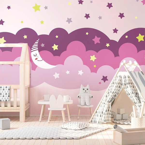 Autocolant Ambiance Scandinavian Clouds Starry Sky-image-3