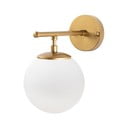 Aplică de perete albă/alămie Roe – Opviq lights