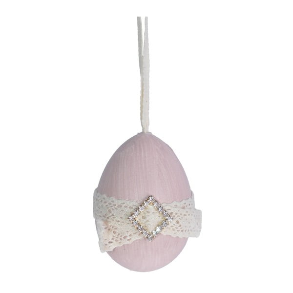 Decorațiune suspendată Ewax Egg Bow, roz
