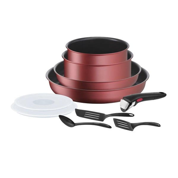 Set de vase pentru gătit 10 buc. din aluminiu INGENIO Daily Chef L3989502 – Tefal