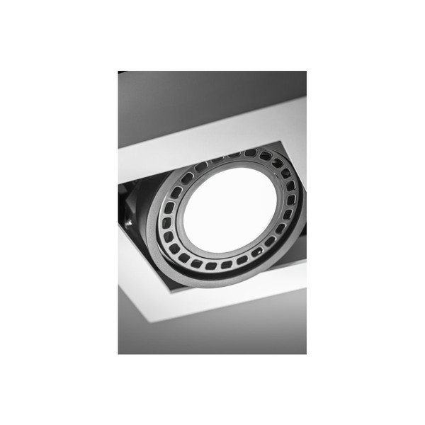 Plafonieră albă cu abajur din metal 18,5x18,5 cm Loid – GTV-image-3