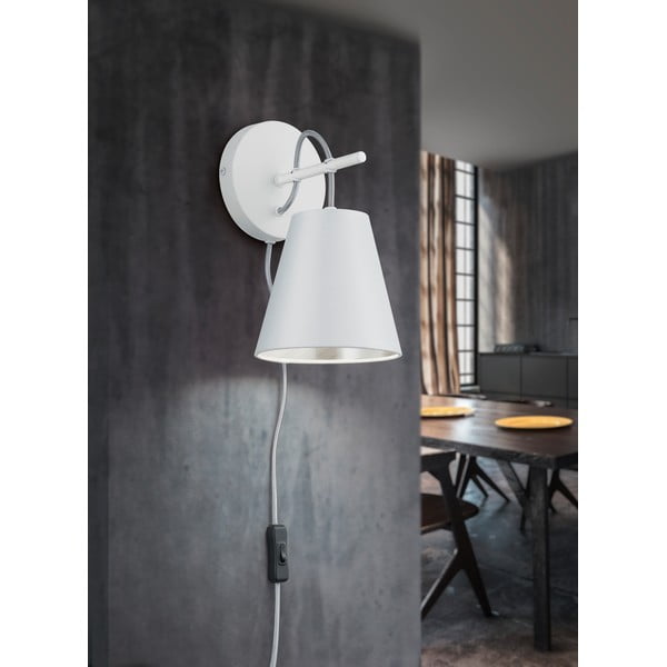 Aplică de perete albă ø 15 cm Andreus – Trio-image-1