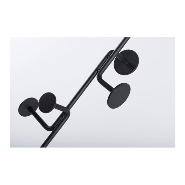 Cuier din lemn masiv de stejar cu detalii negre Gazzda Hook-image-3