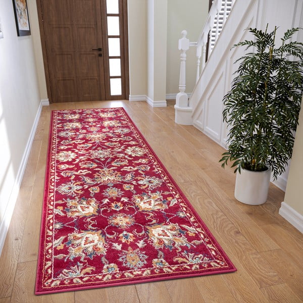Covor roșu de tip traversă 80x240 cm Orient Caracci – Hanse Home-image-1