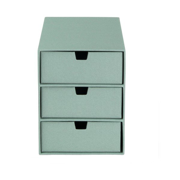 Organizator verde pentru sertar din carton Ingrid Canvas Paper Laminate – Bigso-image-3