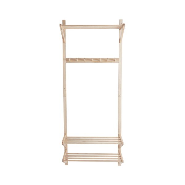 Set pentru hol în culoare naturală deschisă din lemn de pin 75x190x32 cm Cole – Jotex-image-2