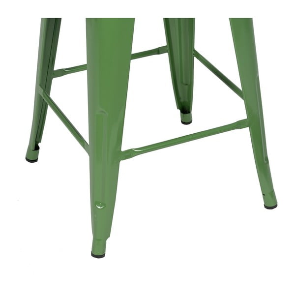 Set de scaune de bar verde 2 buc. din metal (înălțime șezut 61 cm) – Ixia-image-2