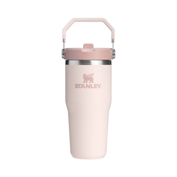 Termos roz deschis din oțel inoxidabil 410 ml IceFlow™ Flip Straw 2.0 Tumbler Rose Quartz – Stanley