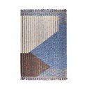 Covor albastru/maro din bumbac 160x230 cm Hampton – Dutchbone