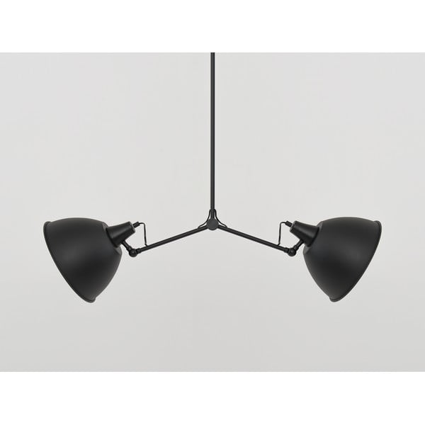 Lustră neagră/aurie cu abajur metalic 104x104 cm Coben - CustomForm-image-2