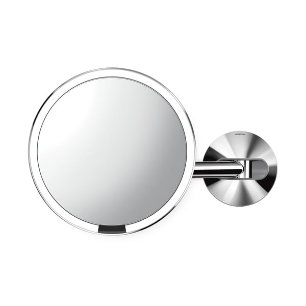 Oglindă de perete/cosmetică (5x) cu led/de mărire ø 20 cm Sensor – simplehuman