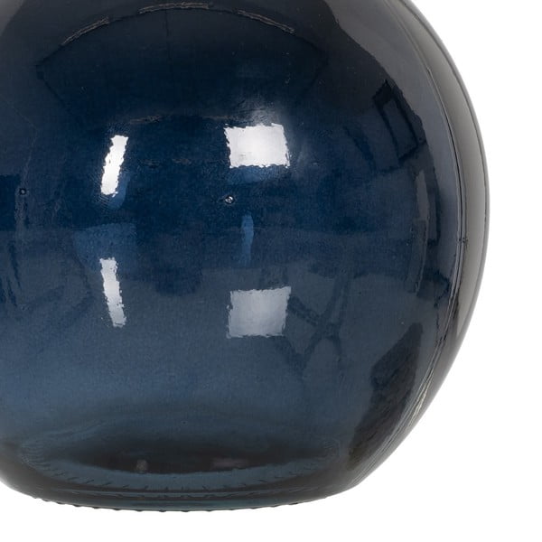 Vază albastru-închis lucrată manual (înălțime 18 cm) – Ixia-image-1