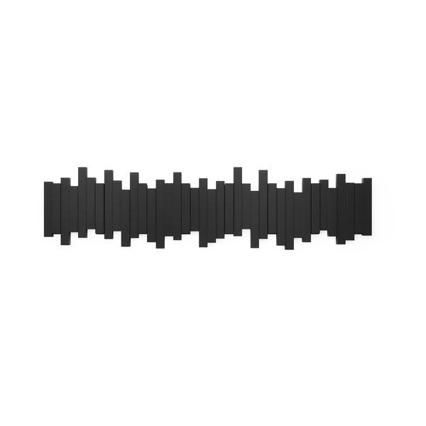 Cuier de perete negru din plastic 72 cm Sticks – Umbra-image-4