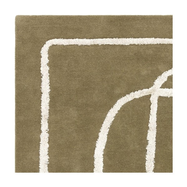 Covor verde handmade din lână 160x230 cm Matrix – Asiatic Carpets-image-3