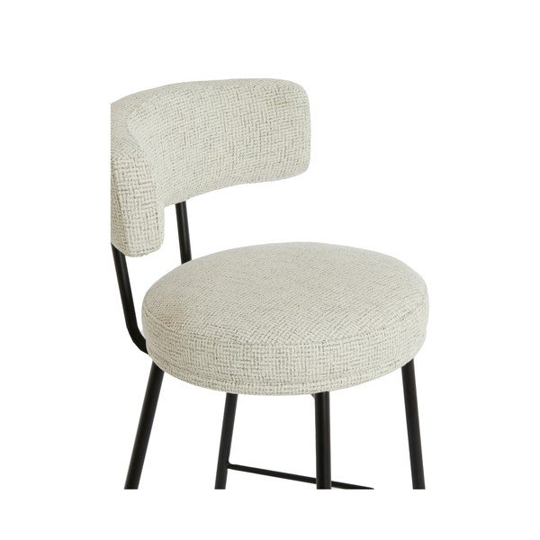 Scaun de bar crem tapițat Harvie – Light & Living-image-4