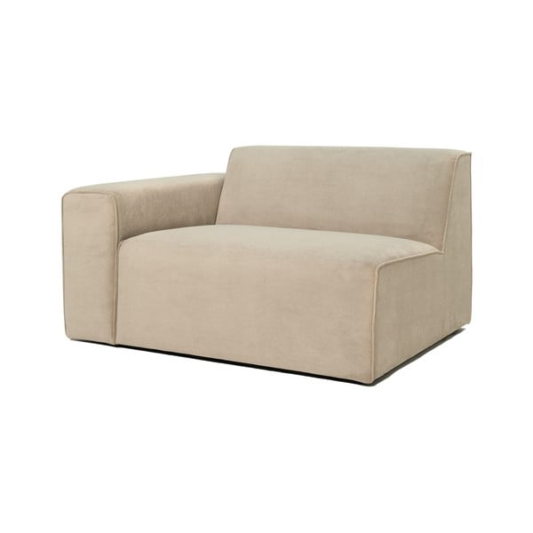 Modul pentru canapea bej   din catifea reiată  (partea stângă ) Sting - Scandic-image-2