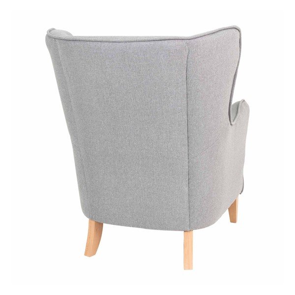 Fotoliu cu spătar înalt House Nordic Campo, gri deschis-image-2