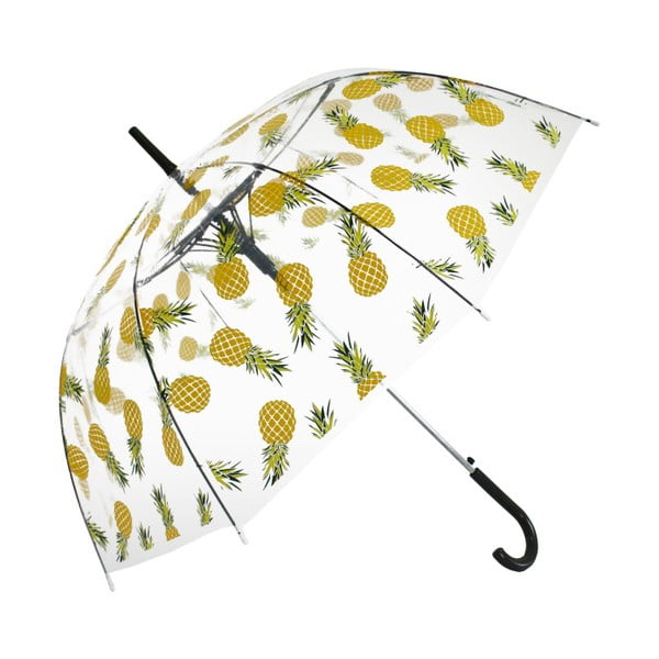 Umbrelă Ambiance Pineapple, 100 cm, transparent