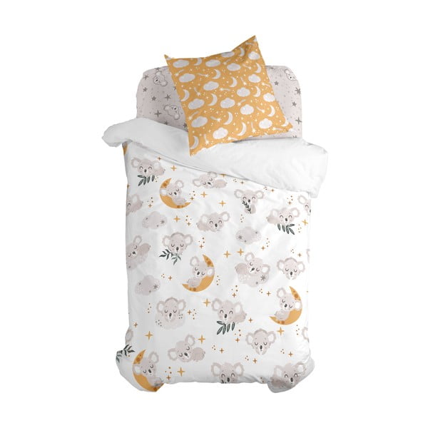 Lenjerie de pat pentru copii din bumbac pentru pat de o persoană 140x200 cm Baby koala – Moshi Moshi