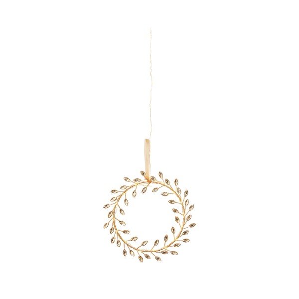 Decorațiune luminoasă de Crăciun alămie cu baterii ø 19 cm Aria – Markslöjd