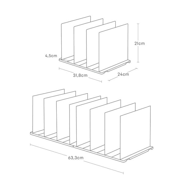 Organizatoare pentru șifonier 2 buc. pentru genți din plastic Smart – YAMAZAKI-image-3