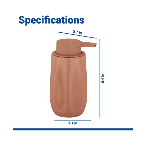 Dozator de săpun lichid maro din plastic 400 ml Fablo – Wenko-image-4