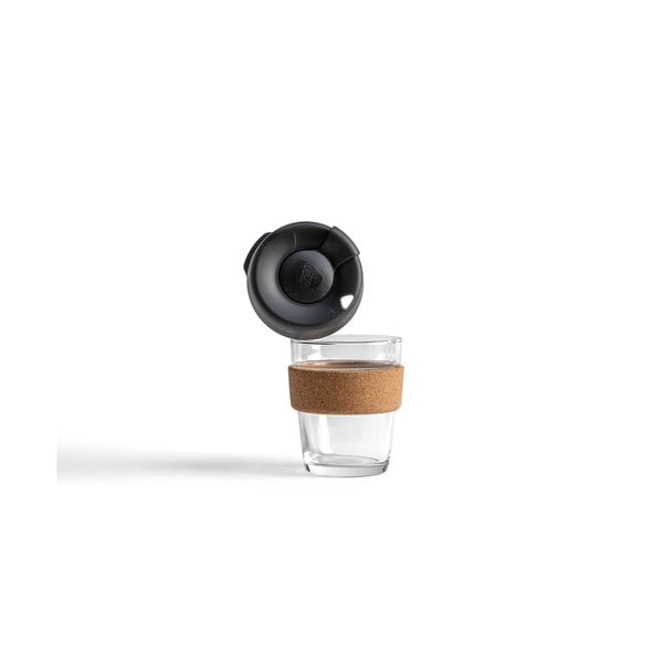 Cană de voiaj neagră/maro 340 ml Brew Cork Black M – KeepCup-image-1