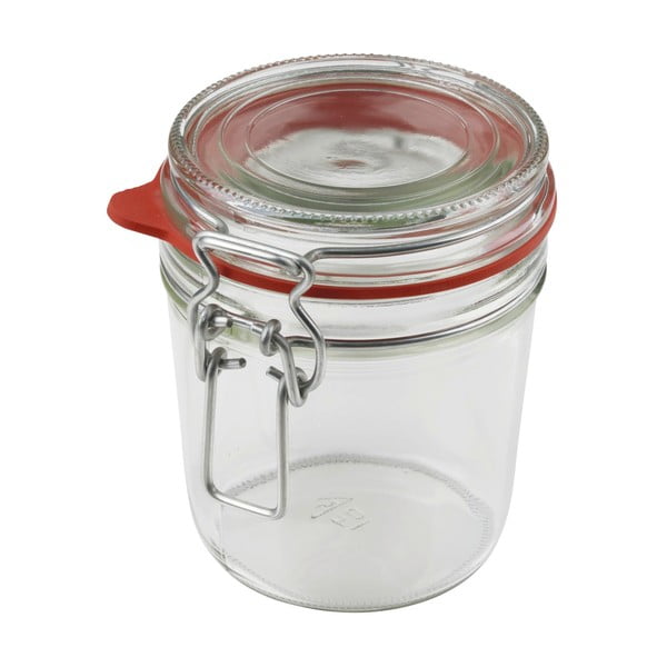 Borcan din sticlă cu închidere ermetică (clip) și garnitură Dr. Oetker Jar, 530 ml