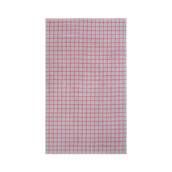 Prosop roșu/albastru deschis din bumbac 90x150 cm Grid – Jotex-image-2