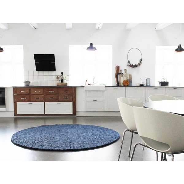 Covor cu bile din lână Wooldot Ball Rugs, ⌀ 200 cm, albastru-image-3