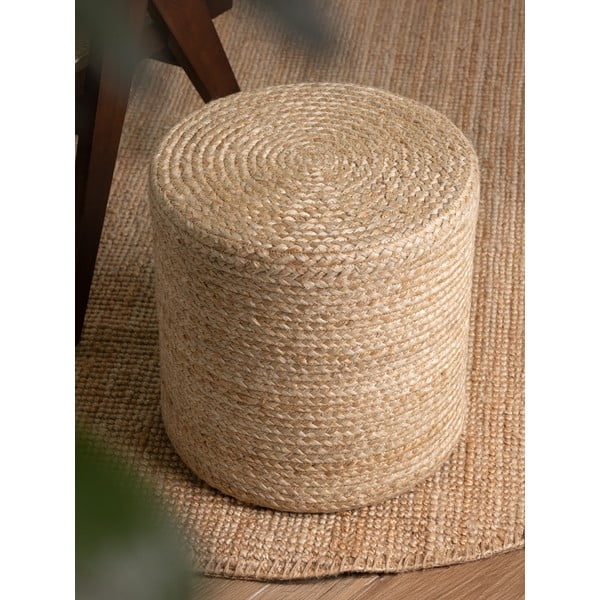 Taburet în culoare naturală Jutta Gold – Hanse Home-image-2