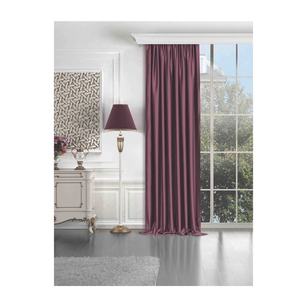Draperie semi-opacă roz 260x100 cm - Mila Home-image-3