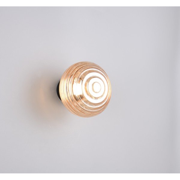 Aplică de perete chihlimbar LED din sticlă cu USB ø 15,5 cm Earl – Reality-image-1