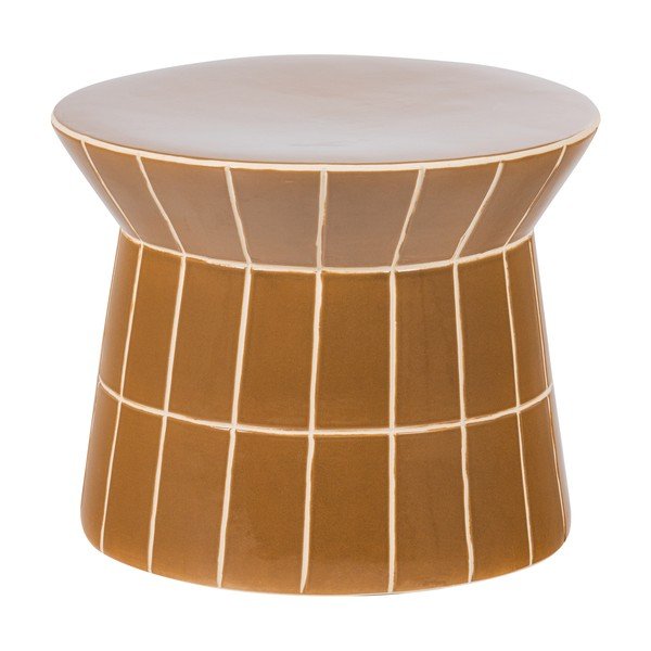 Măsuță auxiliară rotundă din ceramică ø 38 cm Plu – WOOOD