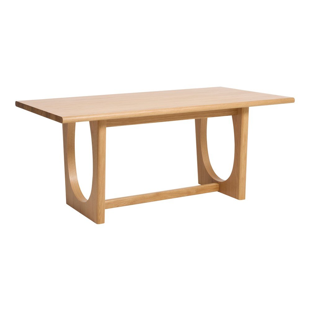 Masă de dining extensibilă cu aspect de lemn de stejar 95x180 cm Flow – Unique Furniture