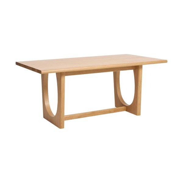 Masă de dining extensibilă cu aspect de lemn de stejar 95x180 cm Flow – Unique Furniture