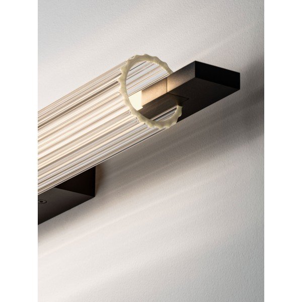 Aplică de perete negru-mat LED cu intensitate reglabilă din aluminiu Glovia – Nova Luce-image-3