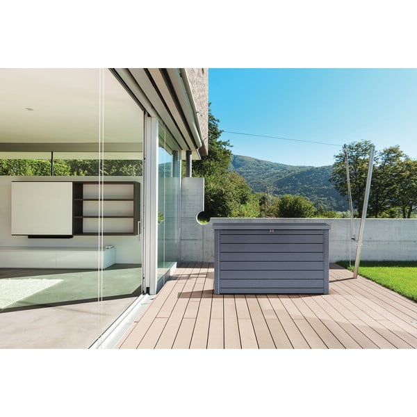 Cutie de depozitare pentru grădină gri antracit din plastic Ontario – Keter-image-2