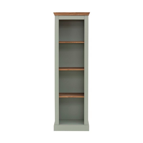 Bibliotecă verde-deschis din lemn de pin 55x180 cm Selma – Støraa