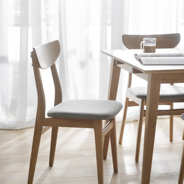 Scaune de dining în culoare naturală 2 buc. Rodham - Rowico-image-1