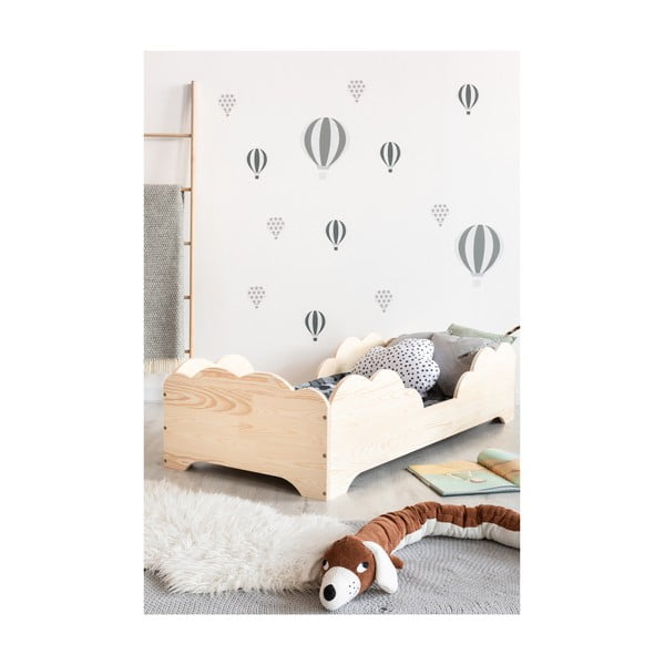 Pat din lemn de pin pentru copii Adeko BOX 10, 80 x 200 cm-image-1