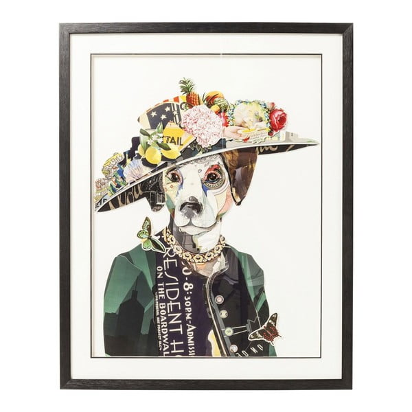 Tablou Kare Design Art Lady Dog, 72 x 90 cm